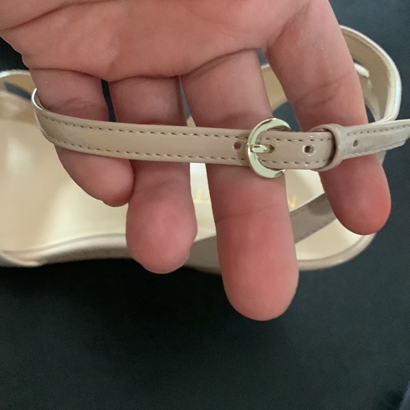 Nine West Nude Strappy Cork Wedge Heels - Picture 5 of 8